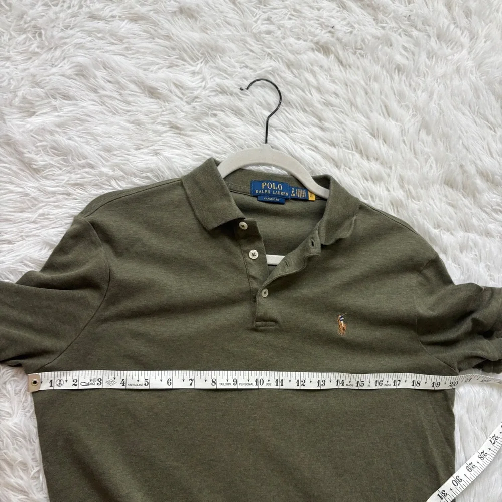 Polo Ralph Lauren Men's Classic Fit Green Short Sleeve Polo Shirt Size S Small